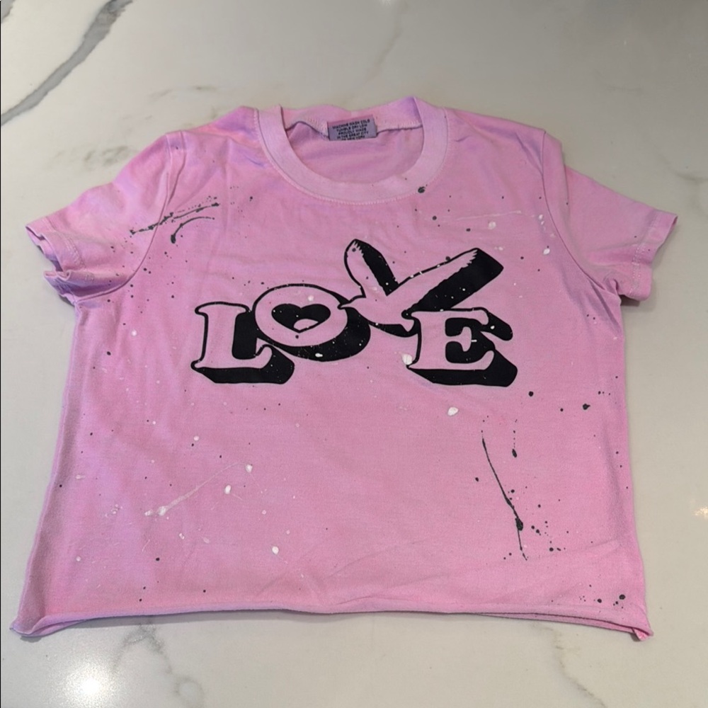 Kids Pink Love Graphic Tee